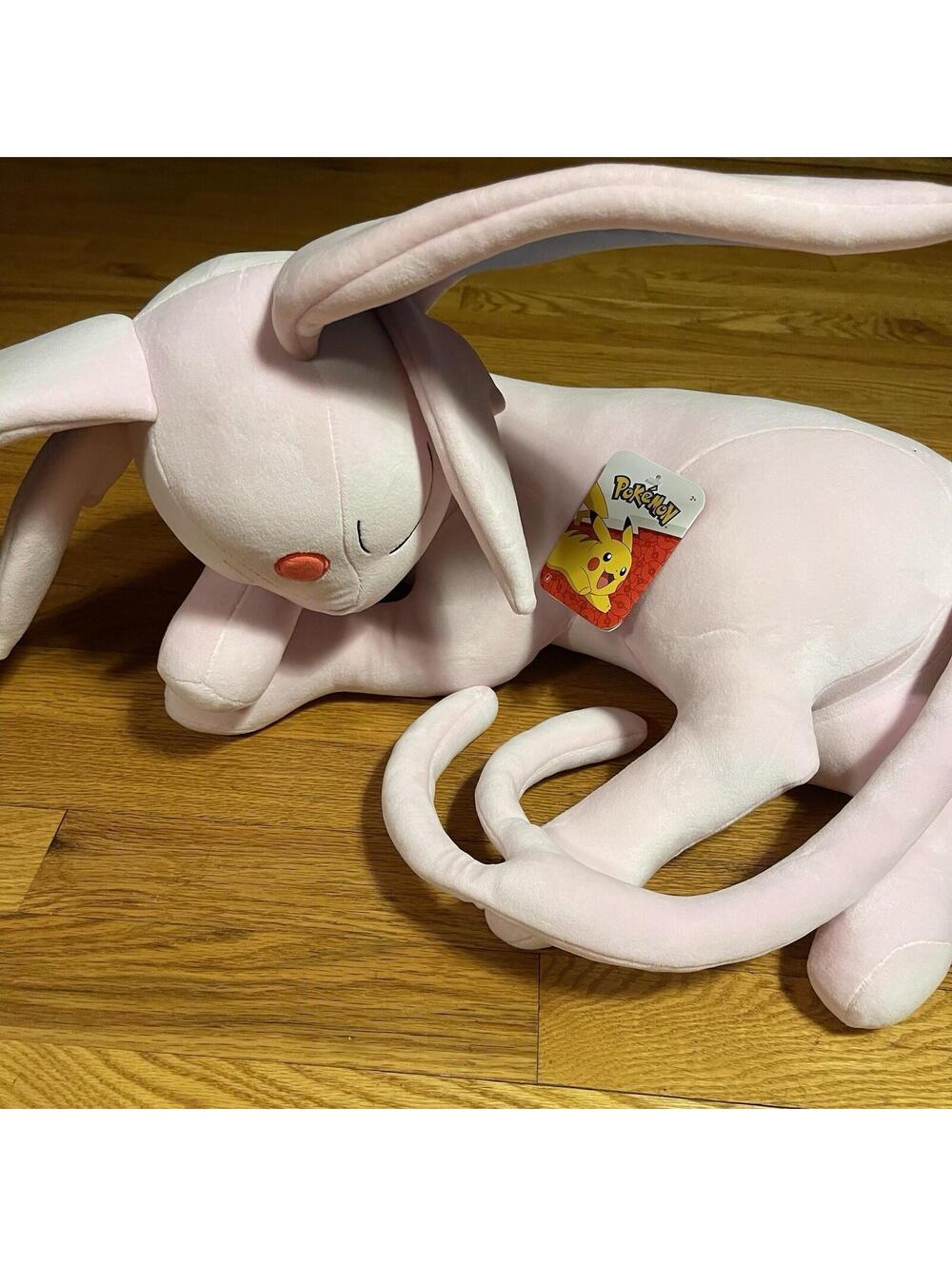 Espeon Sleeping Plush Jazwares Pokemon 18" Stuffed Animal New with Tags NWT